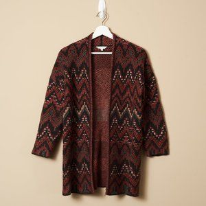 Lucky Brand Zig Zag Fall Knit Cardigan M